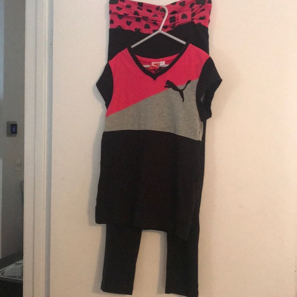 Puma Yoga pants & Puma top/girls size large - Picture 2 of 3